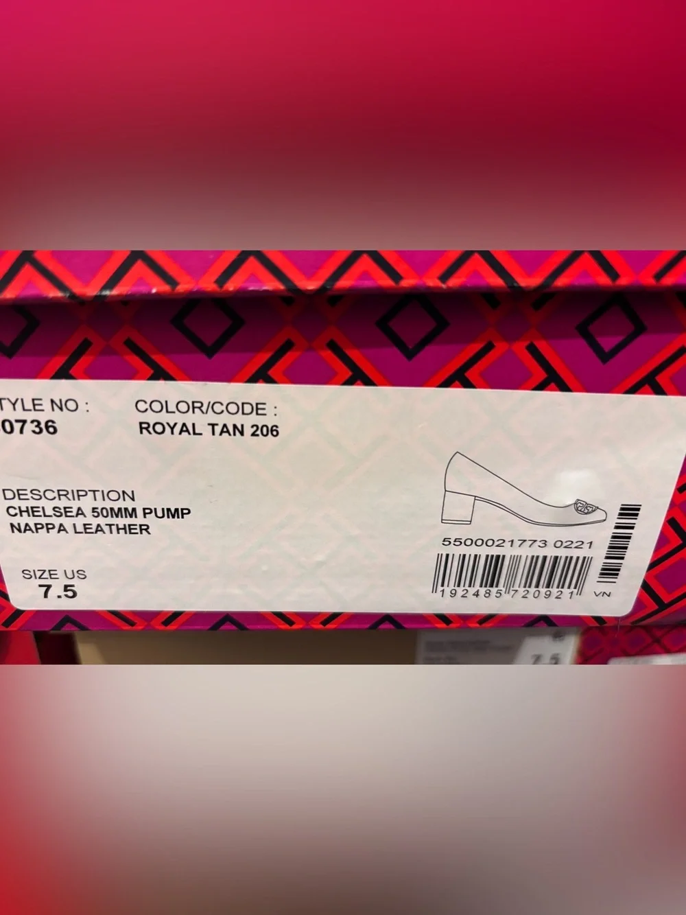 Tory Burch Royal Tan Chelsea 50mm Pump (Tan)